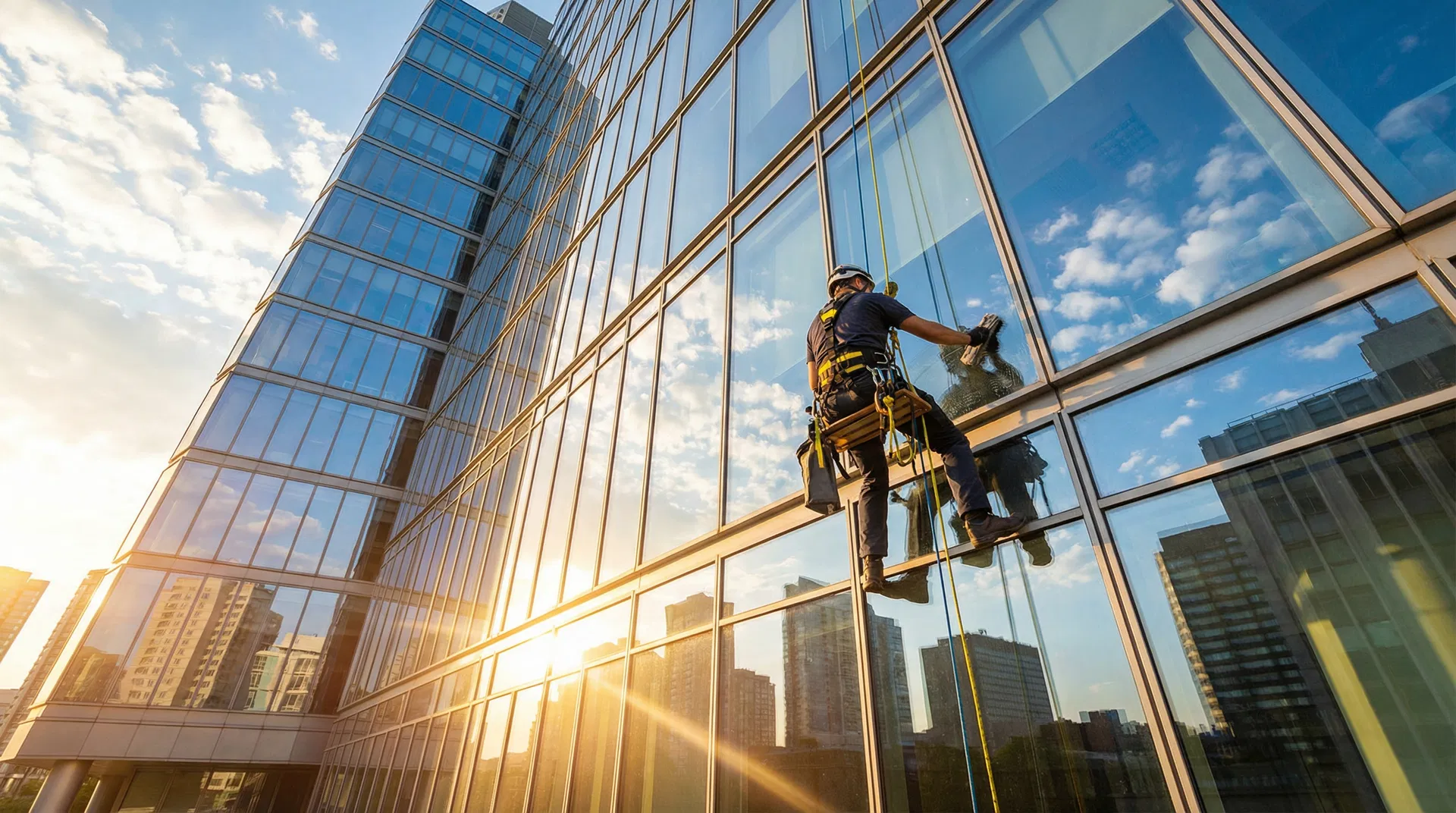 Professionele glazenwasser